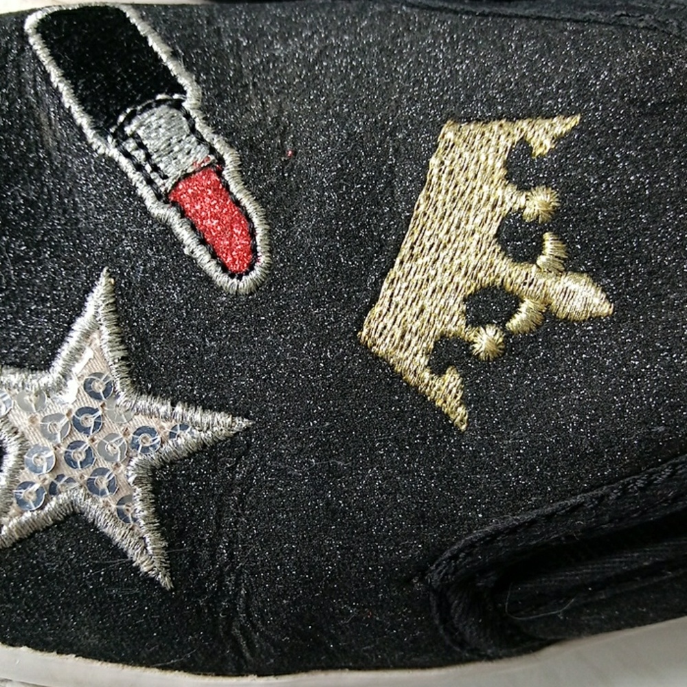 The Children Place Glam Black slip on Girls Sz 1 - Picture 8 of 8